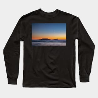 Worms Head, Rhossili Bay Long Sleeve T-Shirt